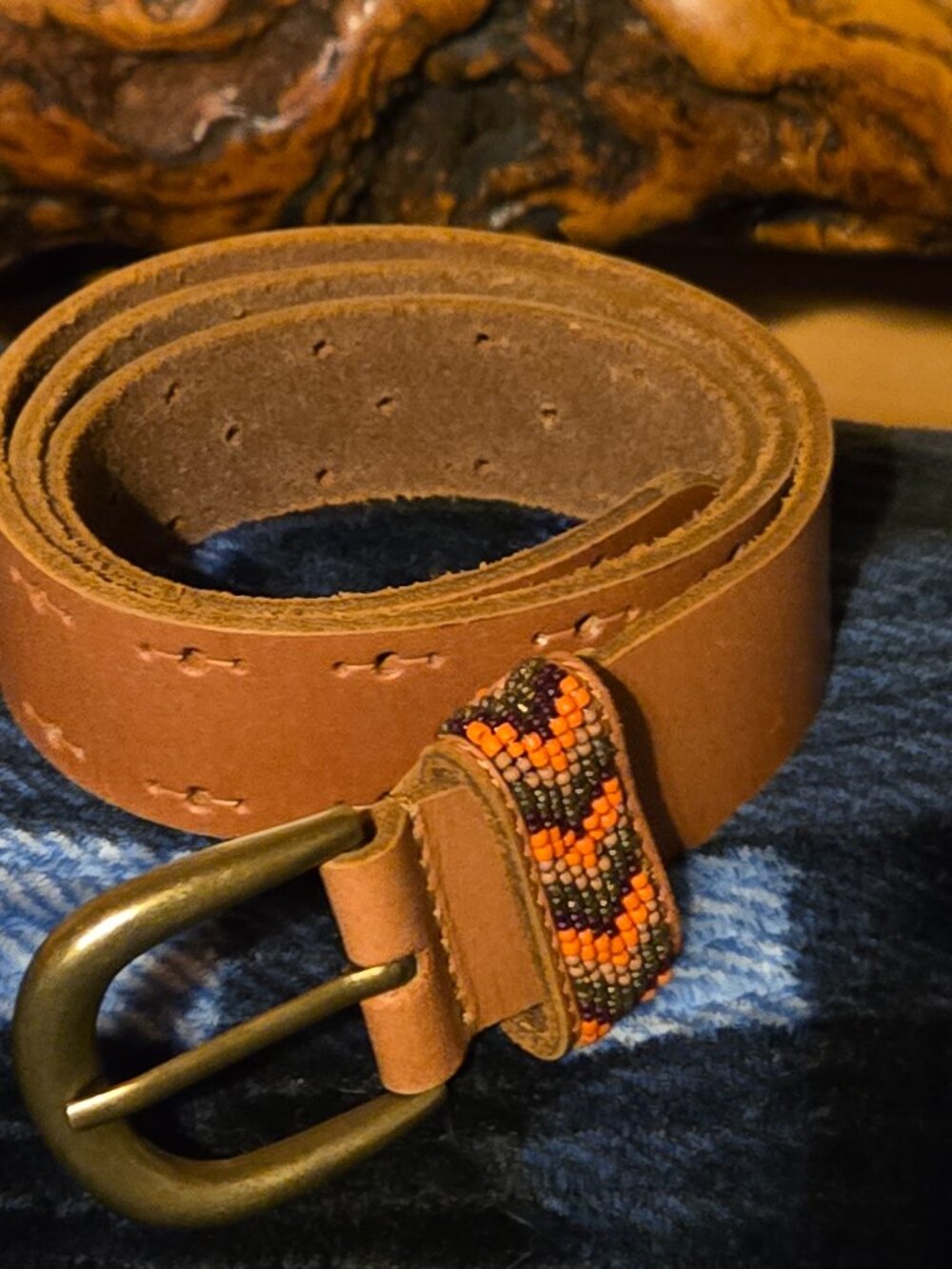 Women's Lucky Brand Leather Belt  Size S.  EUC